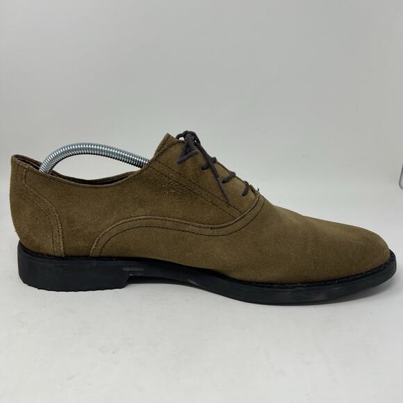 Polo Ralph Lauren Westford Oiled Suede Leather Shoes Tan Oxfords Men’s Size 12‎ main image 3